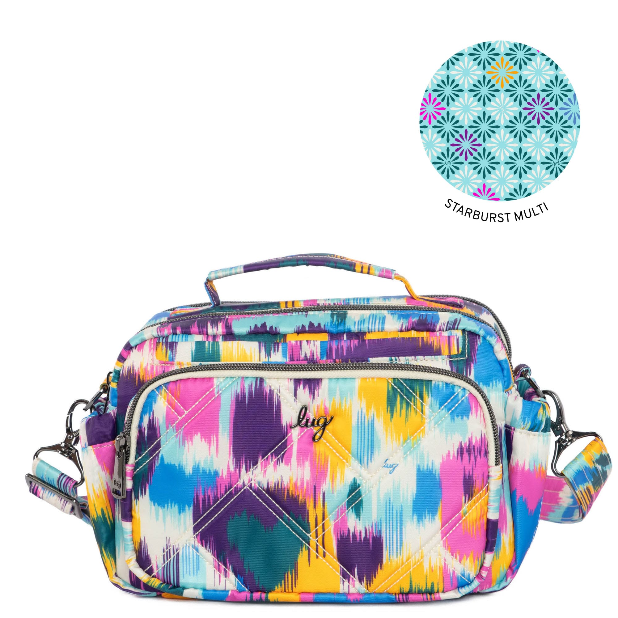 Boomer Crossbody Bag - HEART IKAT MULTI - Boomer_HeartIkatMulti